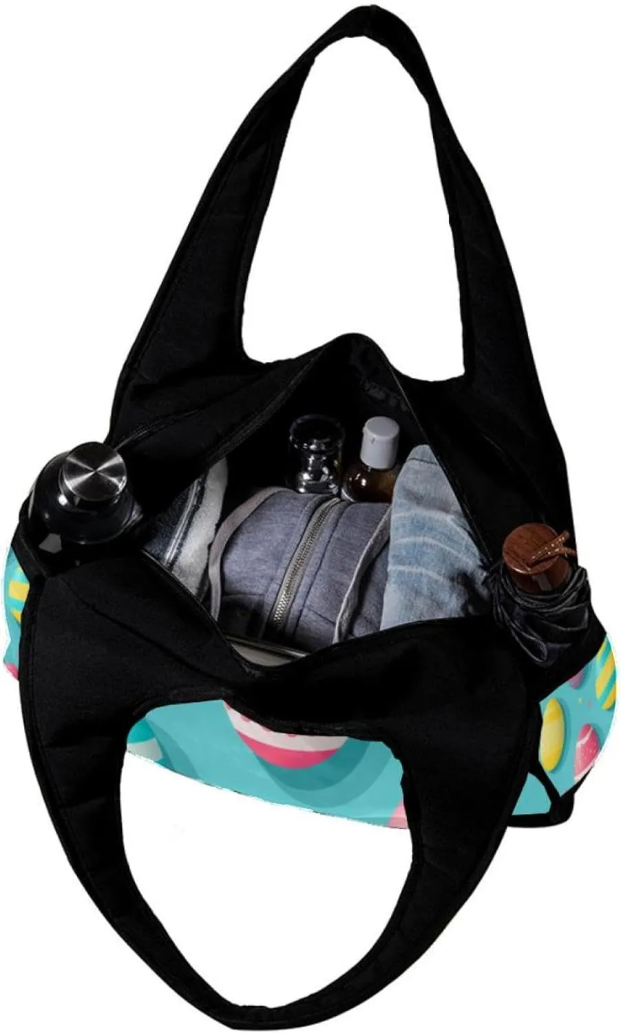 Gym Bags for Men,Travel Duffel Bags for Women,Colored Print Egg Easter,Workout Bag