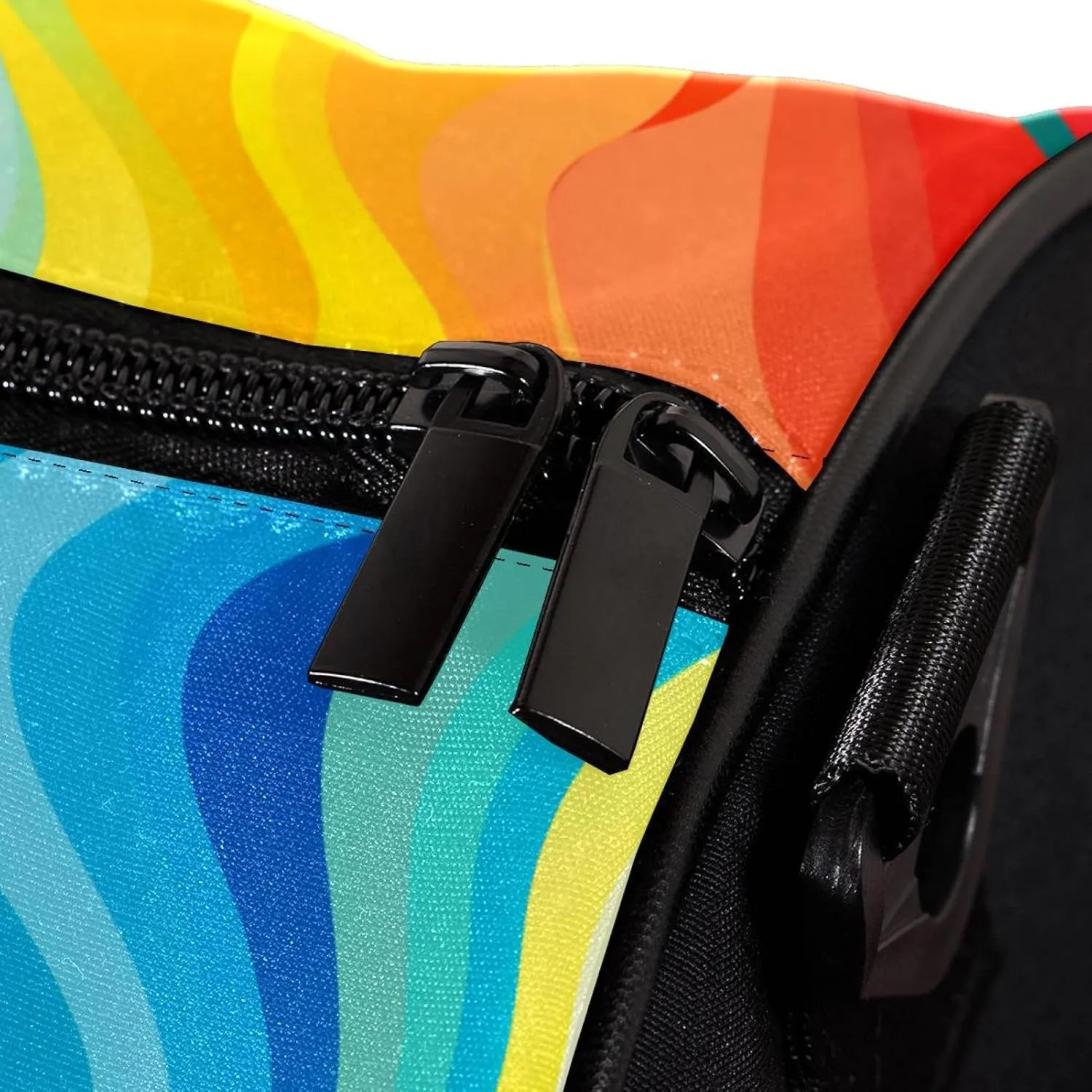 Gym Bags for Men,Travel Duffel Bags for Women,Colored Stripes Rainbow,Workout Bag