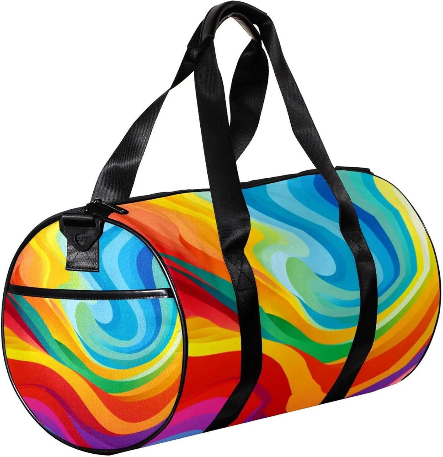 Gym Bags for Men,Travel Duffel Bags for Women,Colored Stripes Rainbow,Workout Bag