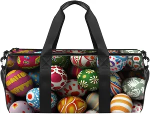 Gym Bags for Men,Travel Duffel Bags for Women,Easter Eggs Colored,Workout Bag