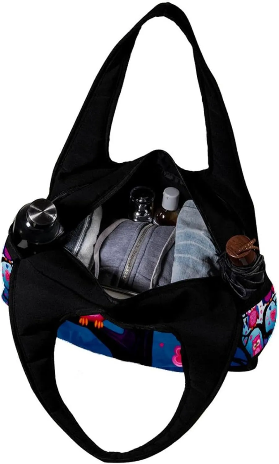 Gym Bags for Women,Duffle Bag for Travel,Colored Cartoon Owl,Gym Bag for Men