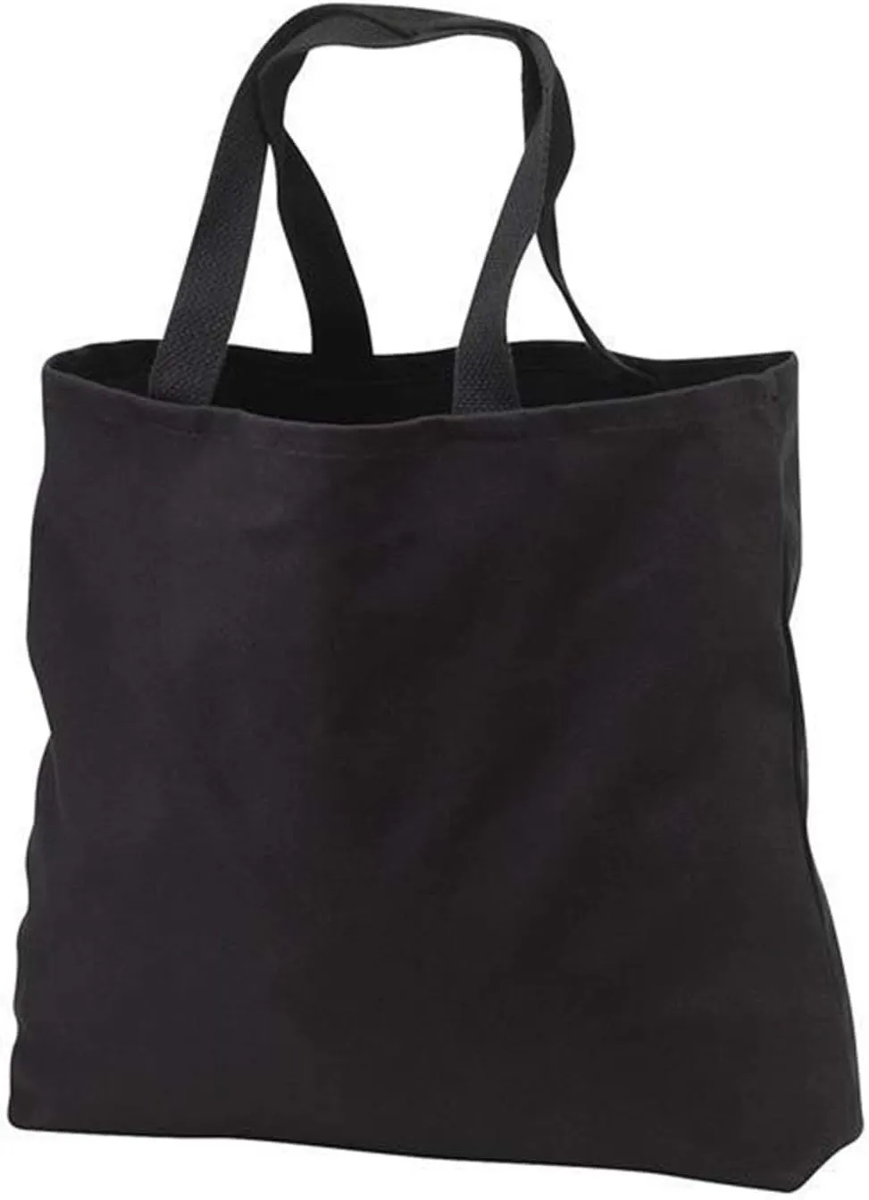 Heavy Cotton Denim Convention Reusable Tote Bag (Black)