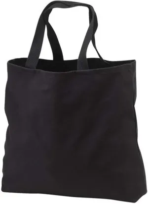 Heavy Cotton Denim Convention Reusable Tote Bag (Black)