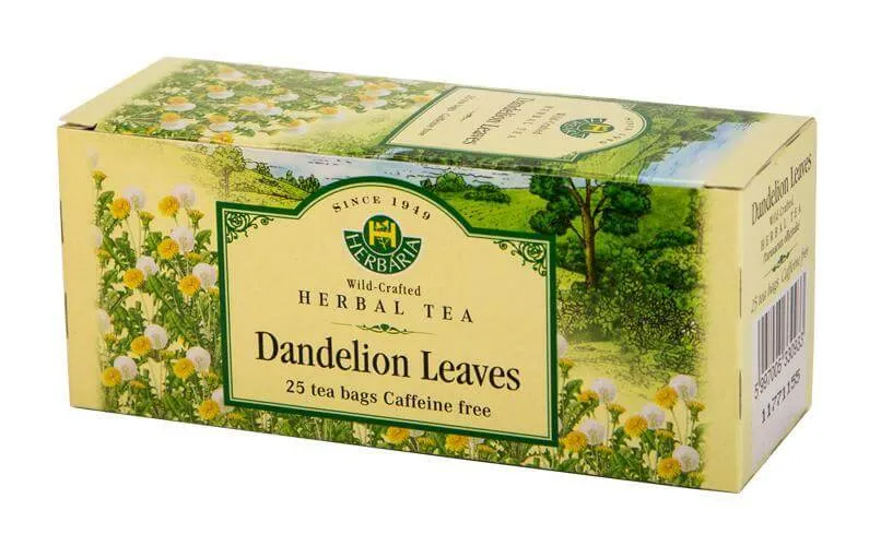 Herbaria Dandelion Leaves Tea (Taraxacum Officinale) 25 Tea Bags