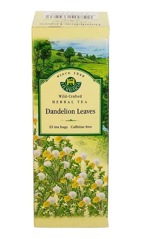 Herbaria Dandelion Leaves Tea (Taraxacum Officinale) 25 Tea Bags