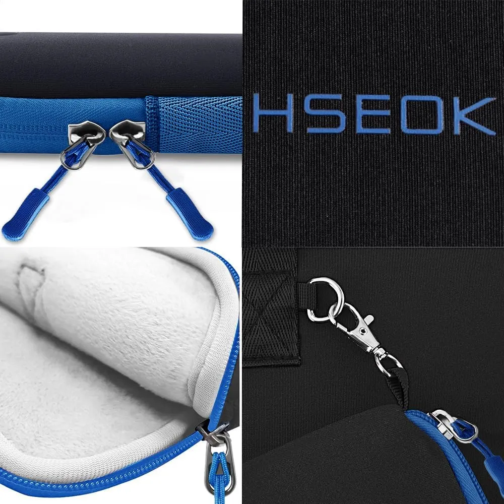 Hseok Laptop Sleeve 13.3-14 inch Case with Small Pouch, Neoprene Computer Bag Compatible with MacBook Pro 14" M4/M3/M2/M1 2025-2021, Mac Air/Pro 13.3" and Most 13-14 inch Notebooks,B01K03