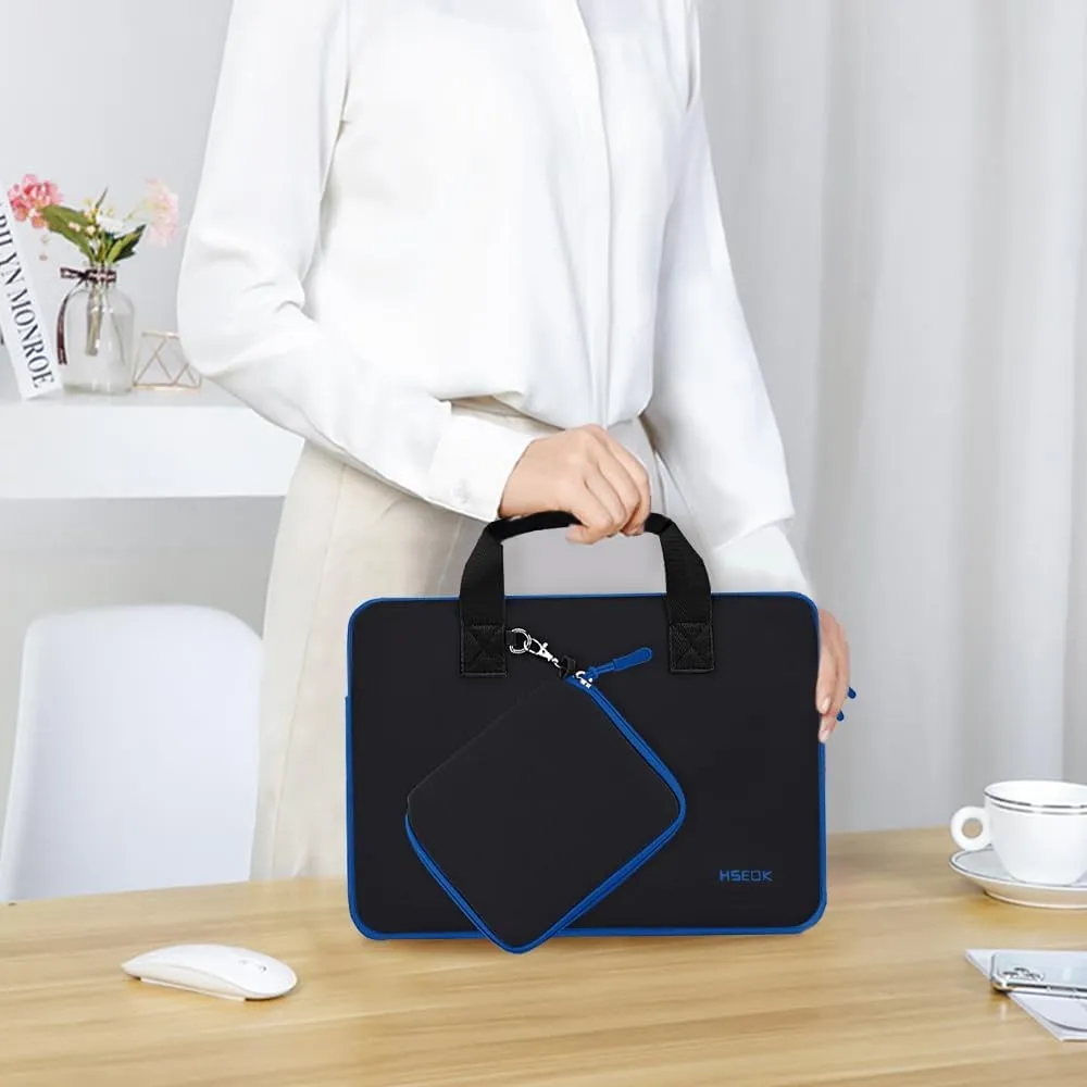 Hseok Laptop Sleeve 13.3-14 inch Case with Small Pouch, Neoprene Computer Bag Compatible with MacBook Pro 14" M4/M3/M2/M1 2025-2021, Mac Air/Pro 13.3" and Most 13-14 inch Notebooks,B01K03