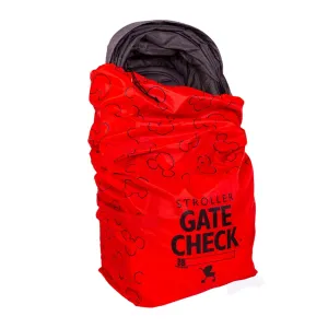 J.L. Childress Disney Baby Gate Check Bag for Single & Double Strollers - Single & Double Stroller Travel Bag - Large Stroller Travel Bag for Airplane - Air Travel Stroller Bag - Red, Mickey Mouse