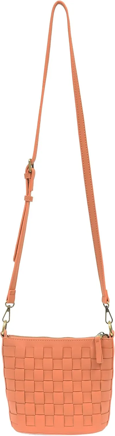 Joy Susan Maci Woven Crossbody: Vegan Bag