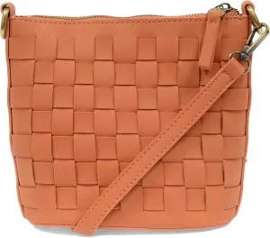 Joy Susan Maci Woven Crossbody: Vegan Bag