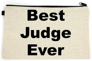 Judge Makeup Bag, Gift For Judge, Best Judge Ever, Toiletry Bag, Birthday Gift For Her, Makeup Bag For Women, Christmas Gift Bag