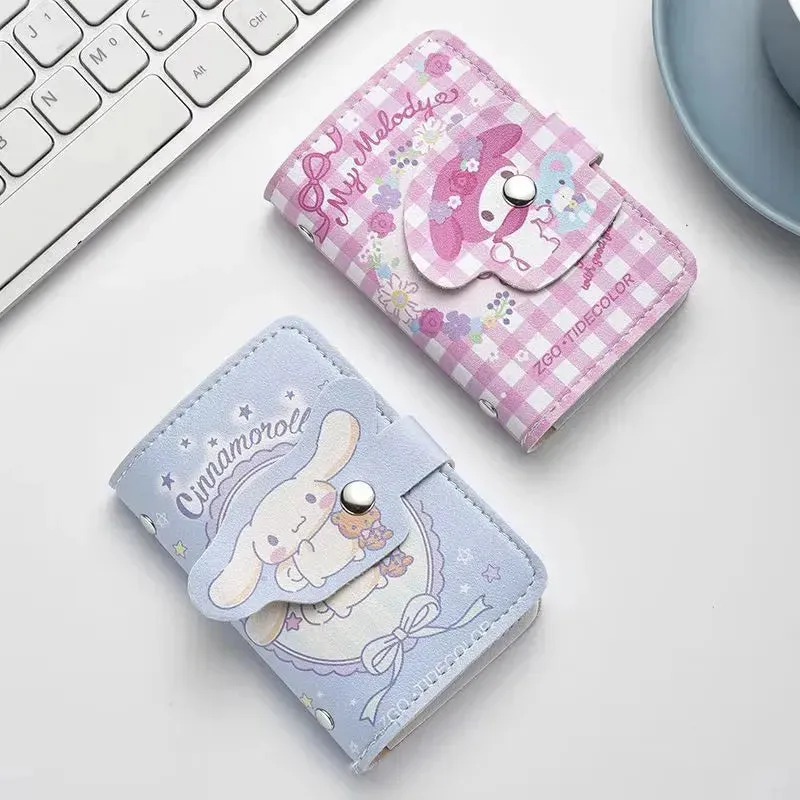 Kawaii Card Keeper Sanrio Snap Wallet