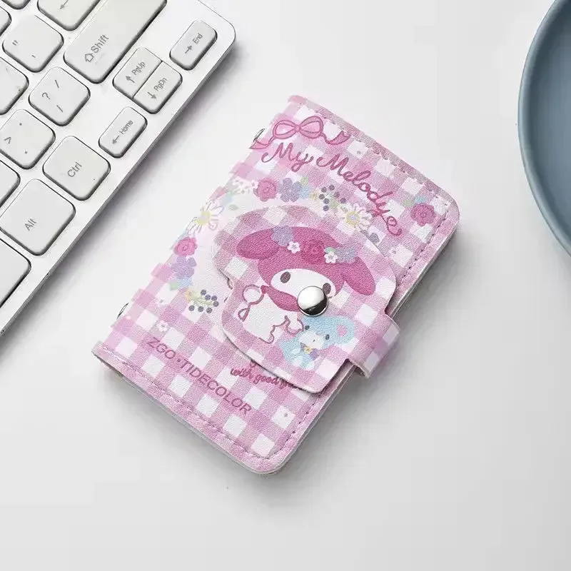 Kawaii Card Keeper Sanrio Snap Wallet