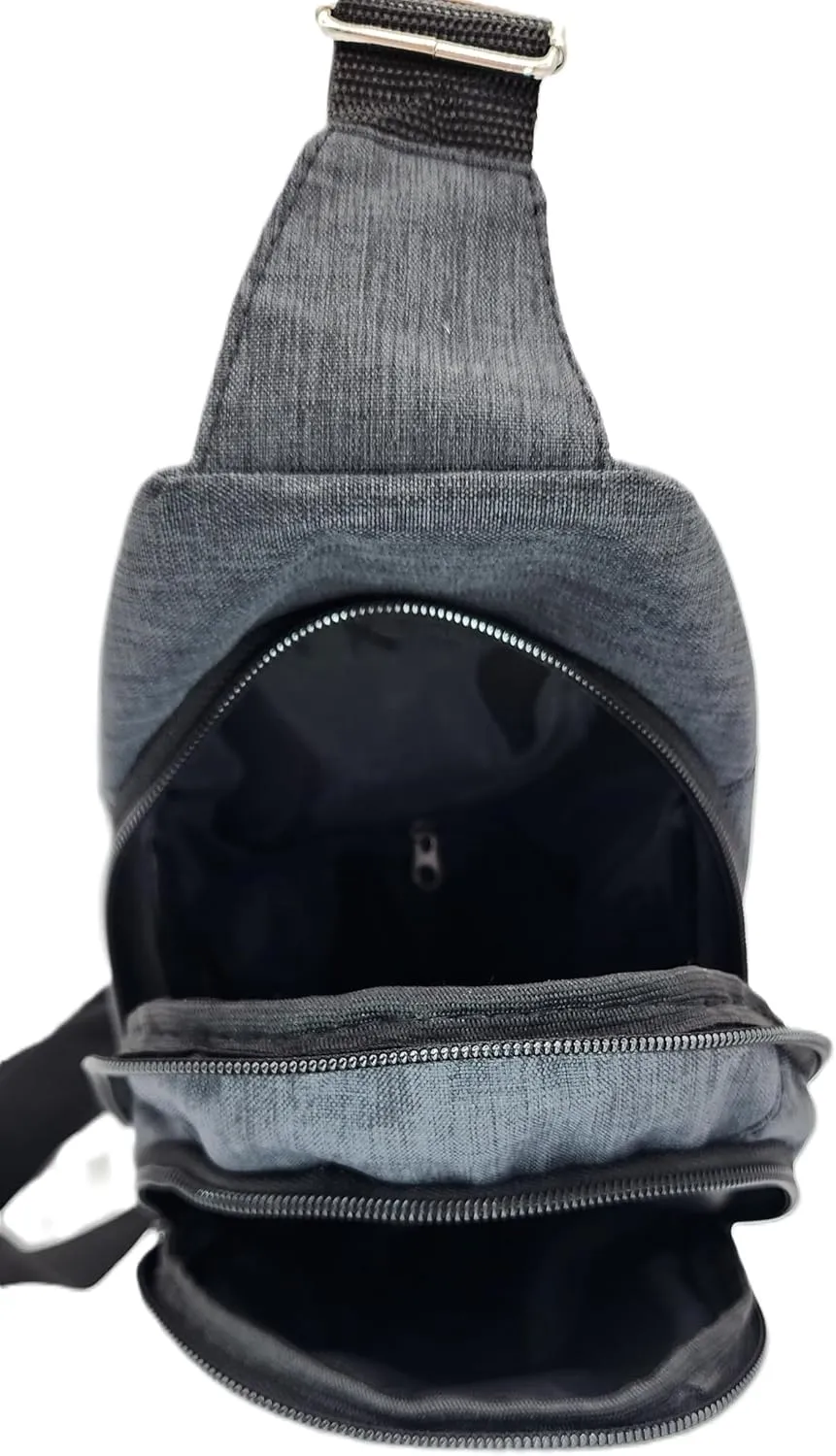 KONDRA Sling Bag Small Unisex Crossbody Bags Fabric Waist Bag Travel Chest Bags Casual Bags