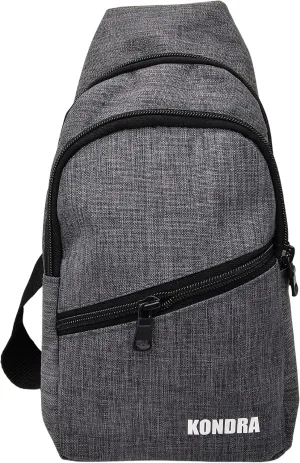 KONDRA Sling Bag Small Unisex Crossbody Bags Fabric Waist Bag Travel Chest Bags Casual Bags