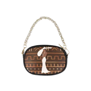 Lady in White Chain Purse