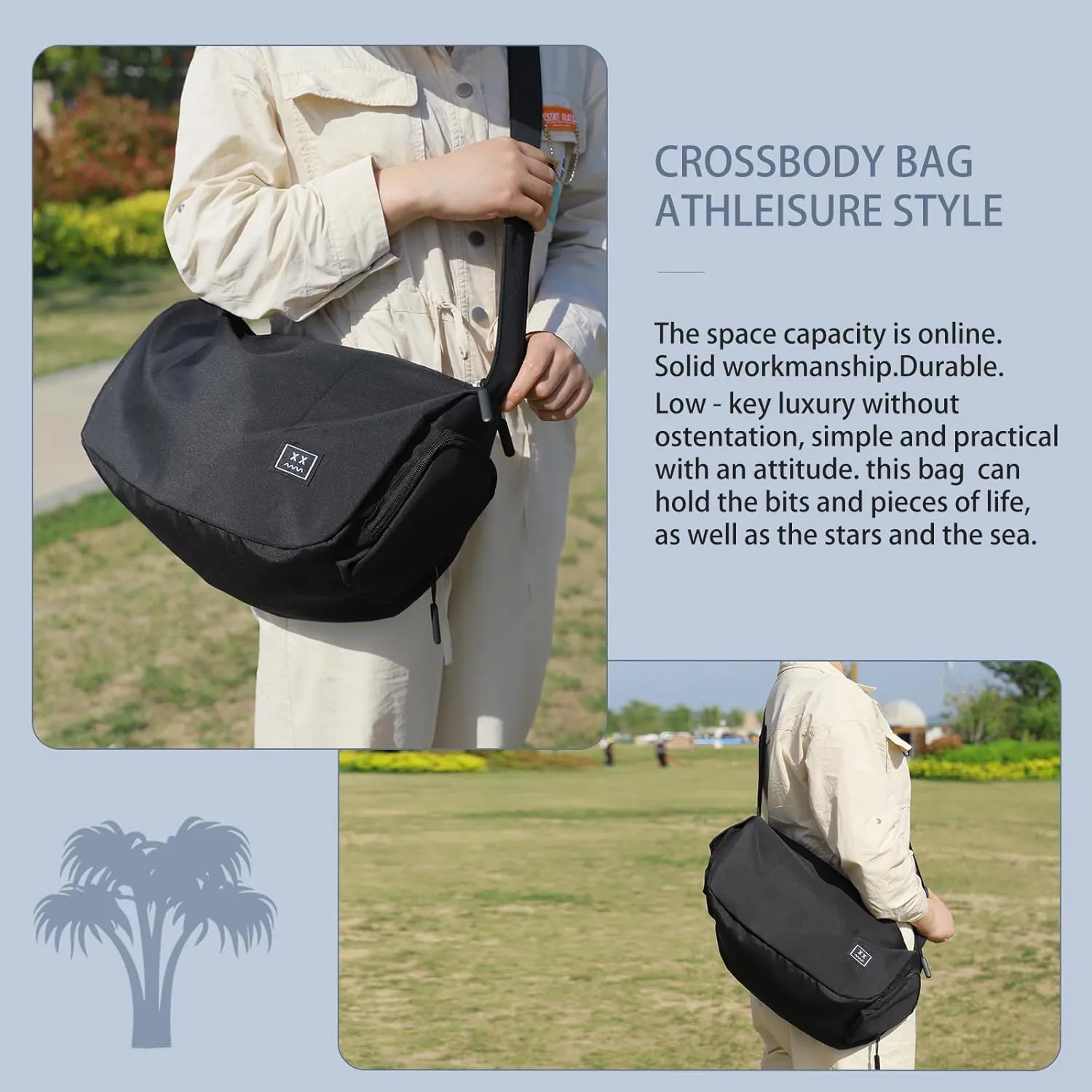 Large Capacity Waterproof Shoulder Bag, Crossbody Bags for Women，Oxford Fabric, Multiple Pockets, Lightweight Crossbody Bags