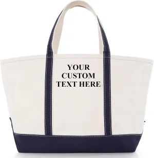 Large Classic Tote - Canvas Tote Bag for Women - Multi-Colored Design, Perfect for Travel and Shopping
