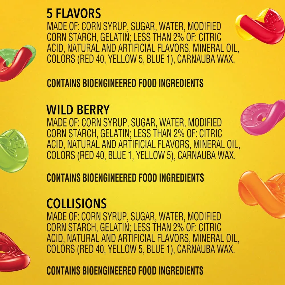 LIFE SAVERS Wild Berry, Collisions and 5 Flavors Gummy Candy Variety Pack Bulk Assortment Variety Box, 12 Count Bags, Bulk Gummy Candy