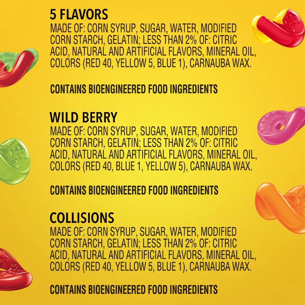 LIFE SAVERS Wild Berry, Collisions and 5 Flavors Gummy Candy Variety Pack Bulk Assortment Variety Box, 12 Count Bags, Bulk Gummy Candy
