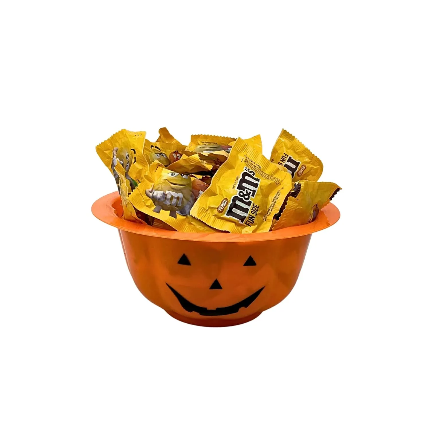M&M's Peanut Chocolate Fun Size Packs American Candy In A Variety Of Fun Colors Bulk Party Mix 1.5 Lbs. (24 Oz)