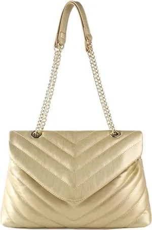 MECOLOR Women’s Fashion Crossbody Bags Lightweight Adjustable Chain Strap Quilted Designer Popular Handbags Shoulder Bag