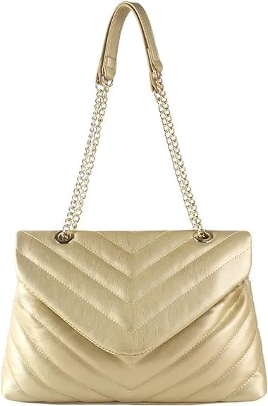 MECOLOR Women’s Fashion Crossbody Bags Lightweight Adjustable Chain Strap Quilted Designer Popular Handbags Shoulder Bag
