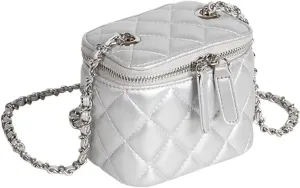 Mini Denim Crossbody Bags for Women Small Vintage Square Box Purse Boho Cross Body Handbags with Chain and Zipper