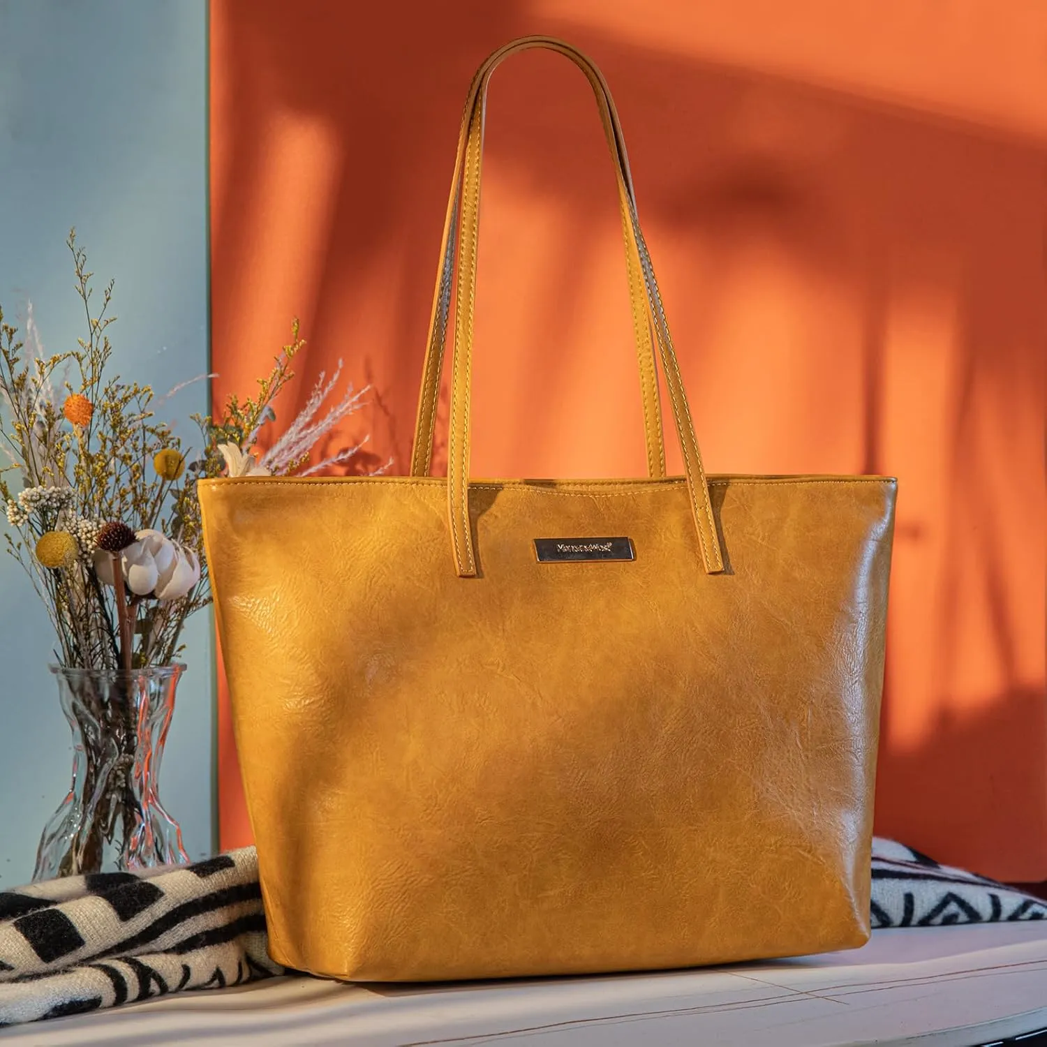 Montana West Tote Bags for Women Shoulder Handbag Casual Work Satchel Purses with Zipper
