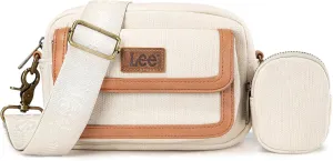 Montana West x Lee Denim Small Crossbody Bags for Women Cute Shoulder Handbag with Headphone Pouch