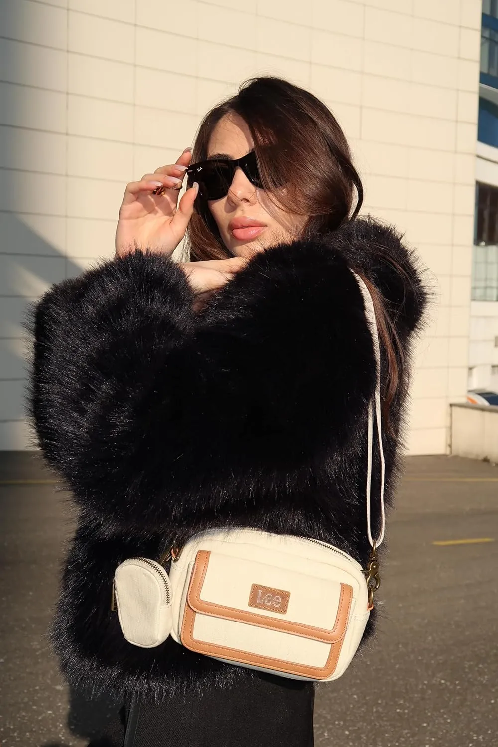 Montana West x Lee Denim Small Crossbody Bags for Women Cute Shoulder Handbag with Headphone Pouch