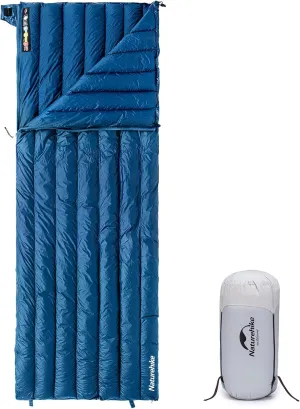 Naturehike Ultralight Backpacking Down Sleeping Bag for Adults, 650 Fill Power Sleeping Bag 20oz for 42-52℉, Compact Lightweight Sleeping Bags for Hiking Camping 3 Seasons
