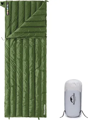 Naturehike Ultralight Backpacking Down Sleeping Bag for Adults, 650 Fill Power Sleeping Bag 20oz for 42-52℉, Compact Lightweight Sleeping Bags for Hiking Camping 3 Seasons