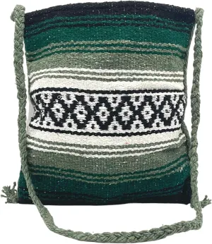 Needzo Mexican Falsa Woven Crossbody Tote Bag, Boho Hippie Fashion Bags for Women, Style May Vary, 14 x 13 Inches
