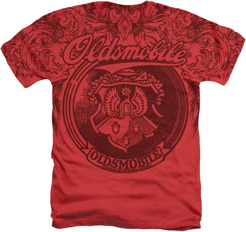 Oldsmobile Vintage Logo Unisex Adult Sublimated Heather T Shirt