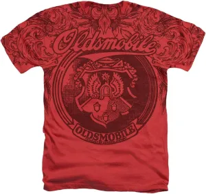 Oldsmobile Vintage Logo Unisex Adult Sublimated Heather T Shirt