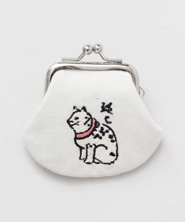 OMOCHA-E Embroidered GAMAGUCHI Purse