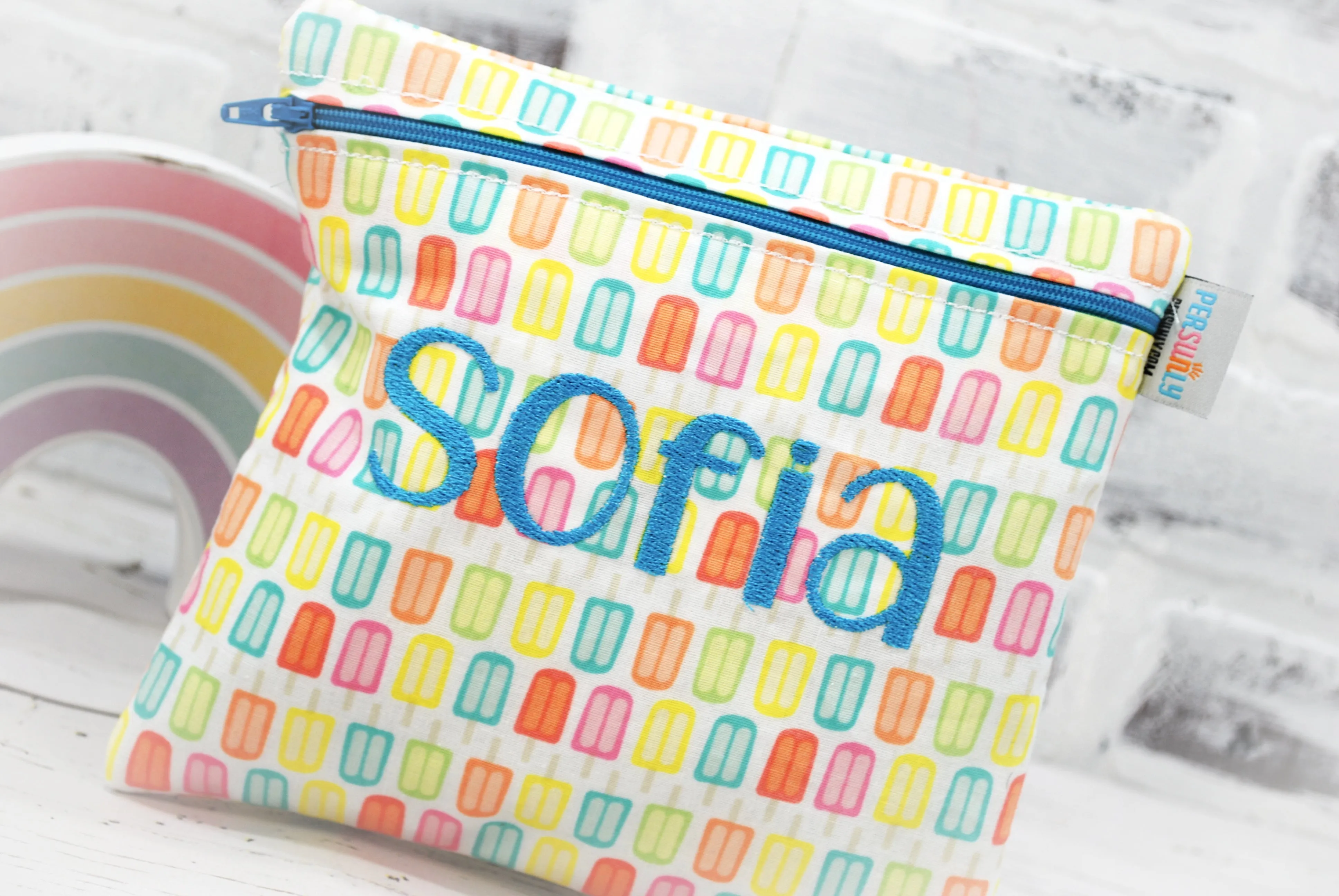 Popcicles Personalized Reusable Food Bag