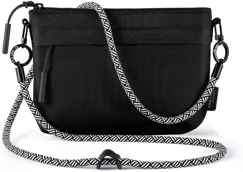 project-cb Crossbody Bag, Cordura Fabric Waterproof Travel Purse, Phone Bag, Small Crossbody Bags for Women & Men
