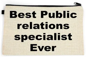 Public relations specialist Makeup Bag, Gift For Public relations specialist, Best Public relations specialist Ever, Toiletry Bag, Birthday Gift For Her, Makeup Bag For Women, Christmas Gift Bag