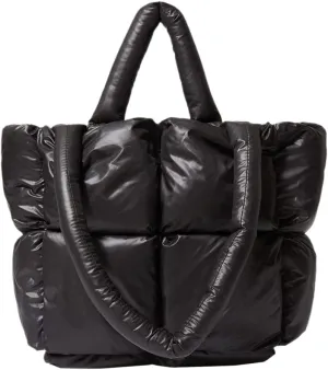 Puffer Tote Bag Soft Puffy Purses for Women Winter Light Down Cotton Padded Quilted Puff Shoulder Handbags