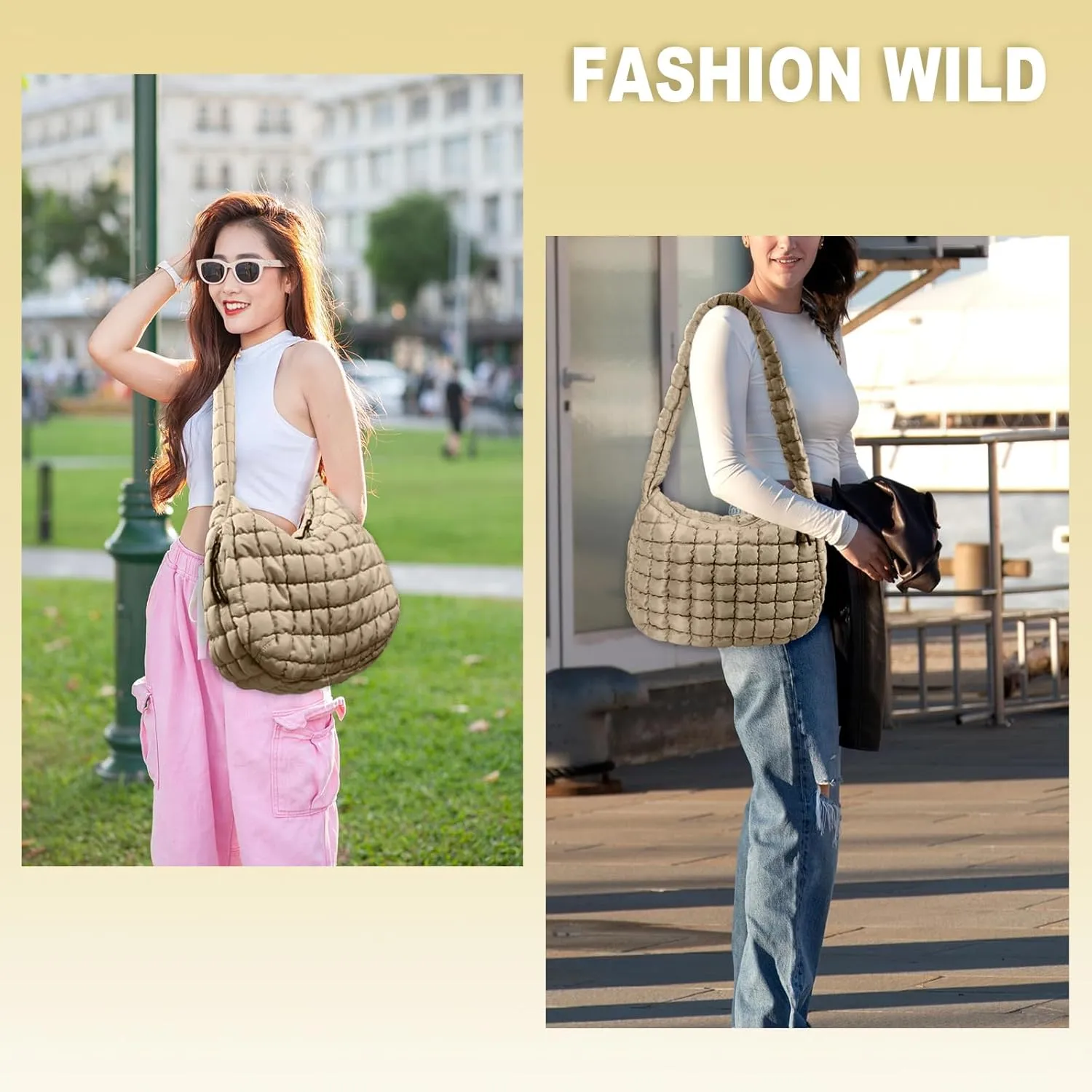 puffy tote bag quilted bag for women ysl bags travel cloud bag women puffer hobo trendy tote bag Purse