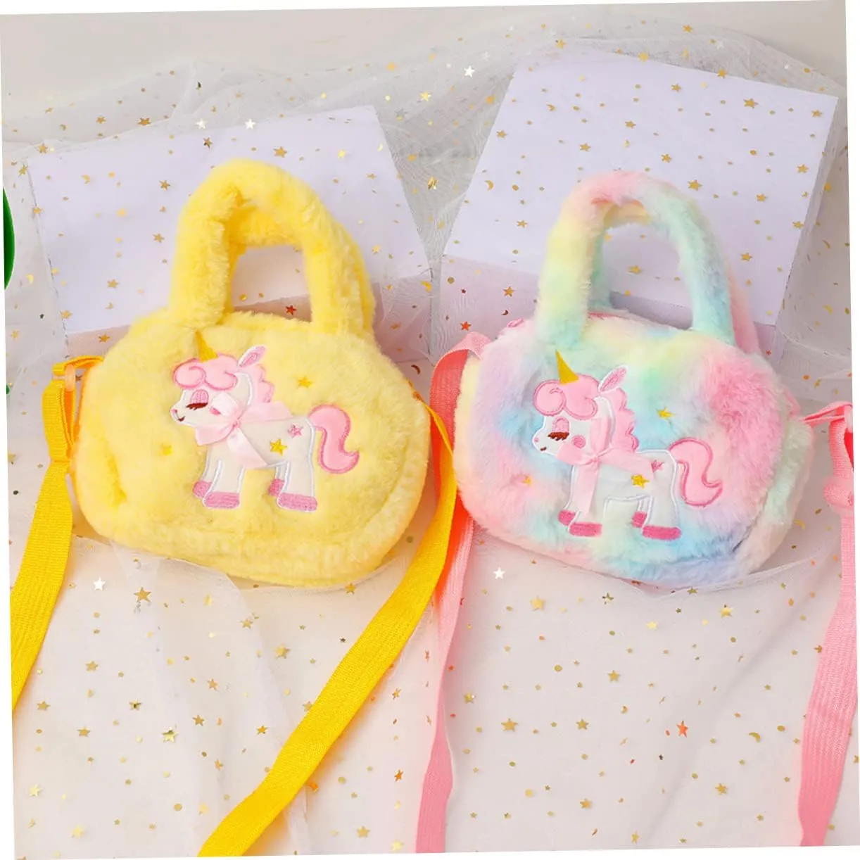 Purse Dye Travel Women Plush Fluffy Shoulder Pink Cosmetic Handbag Baby Bag Girl D Pattern Organize