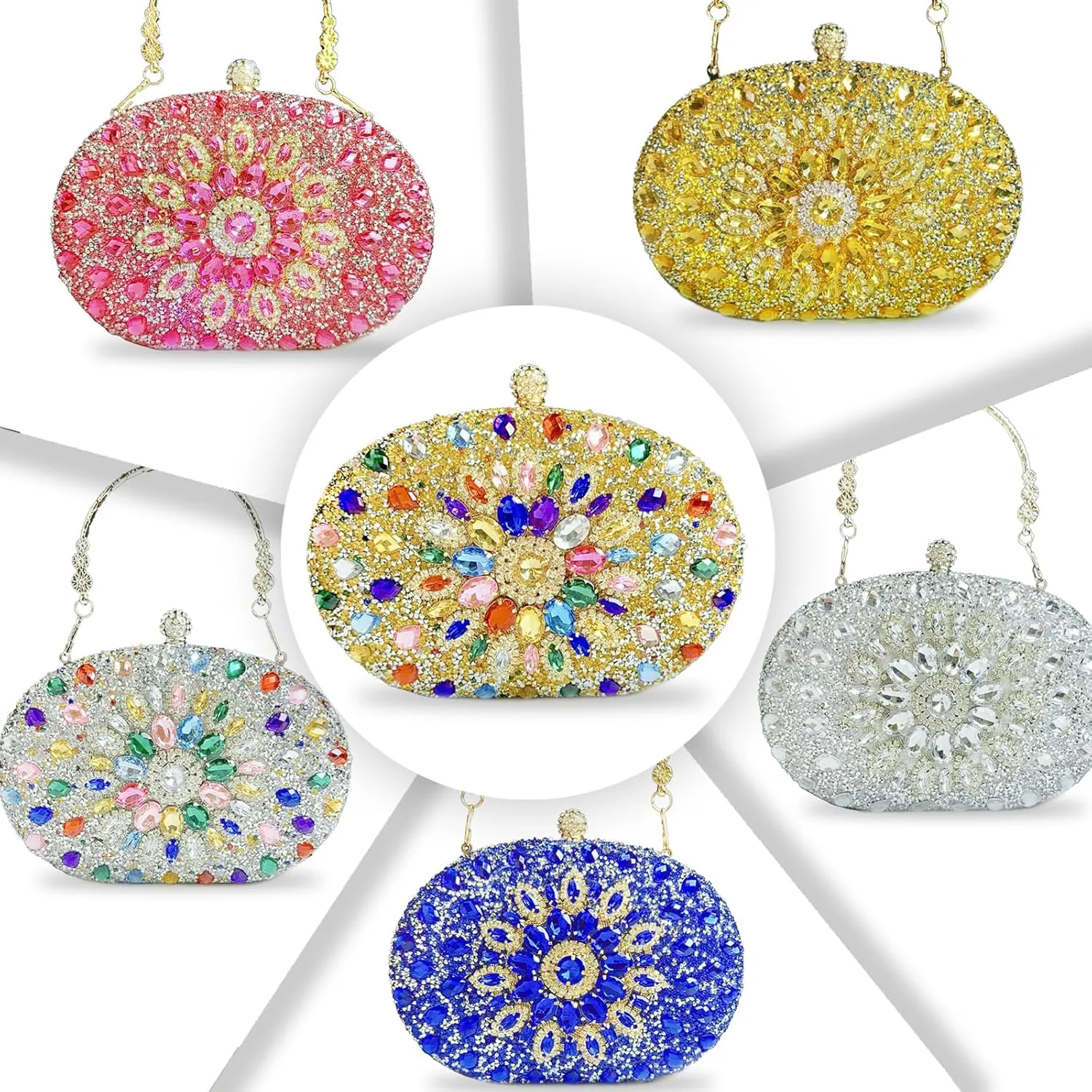 Rhinestone shell bag female evening dress banquet hand bag,hand evening bag