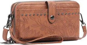 SENDEFN Wristlet Wallet Small Cell Phone Purse Crossbody Bags for Women