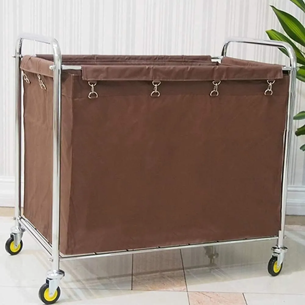 Shelf Movable Trolleys Removable Bags With Laundry Basket Laundry Sorter Rolling Laundry Hamper Wheeled Trolley Cart With Durable Detachable Fabric Bags, 4Ers