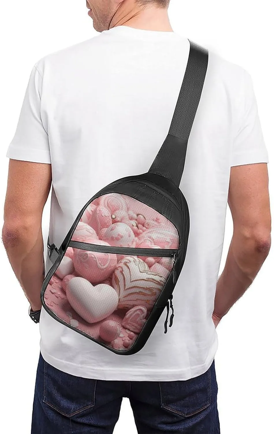 Sling Bag for Women Men Crossbody Sling Backpack Colored Pencils Chest Bags Shoulder Backpack Travel Hiking Daypack