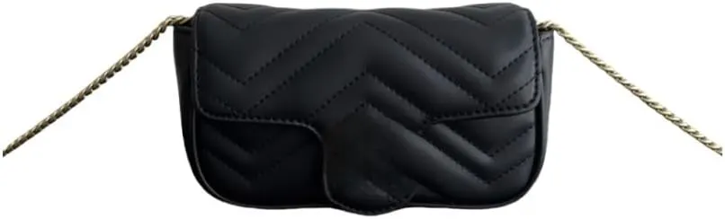 Small Quilted Crossbody Bag, Trendy Designer Shoulder Bag, Phone Wallet Purse for Women