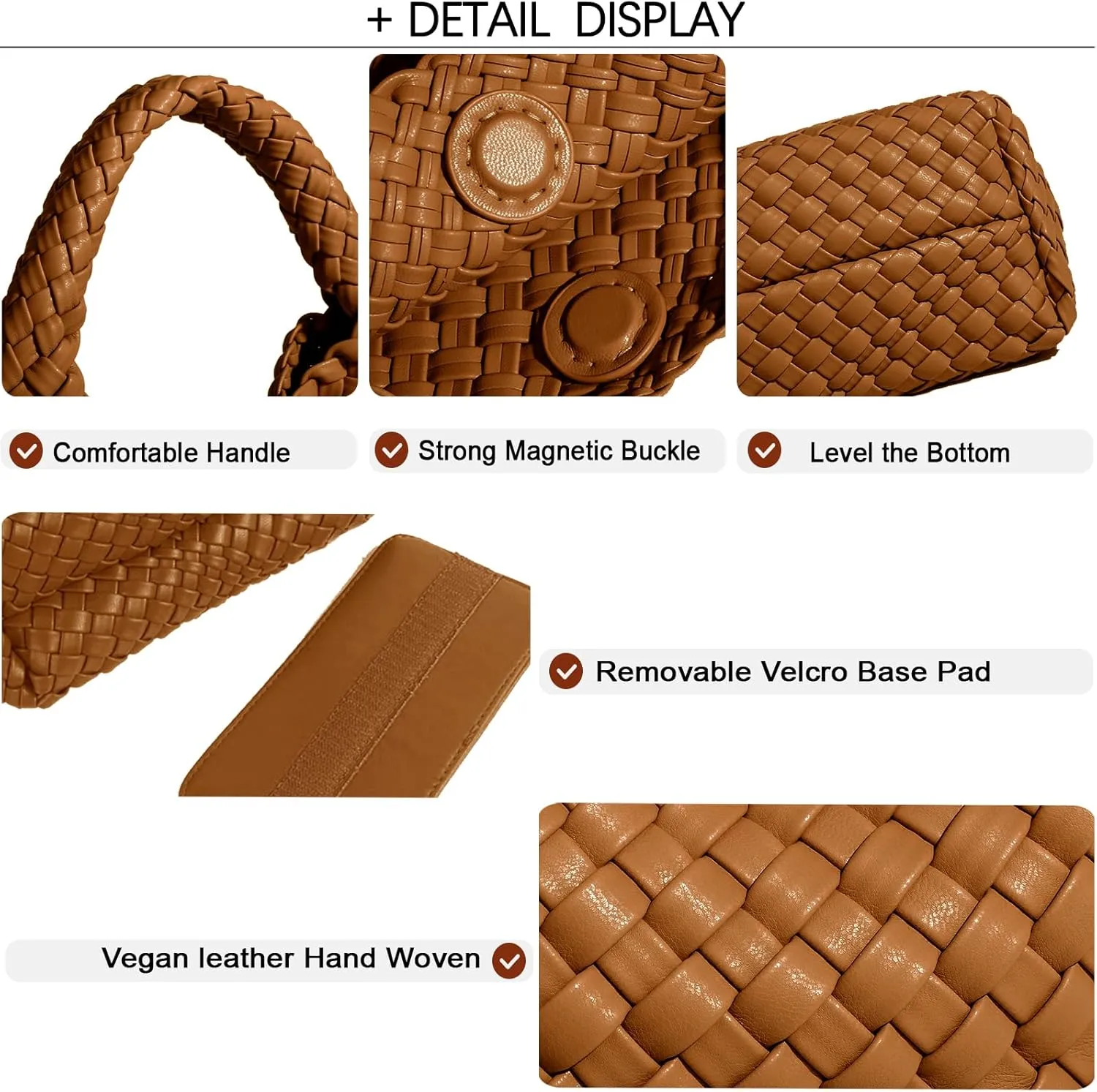 Small Woven Bags for Women Cute Hobo Tote Woven Handbag Mini Clutch Purse vegan leather Crossbody bags Shoulder Handmade Bag