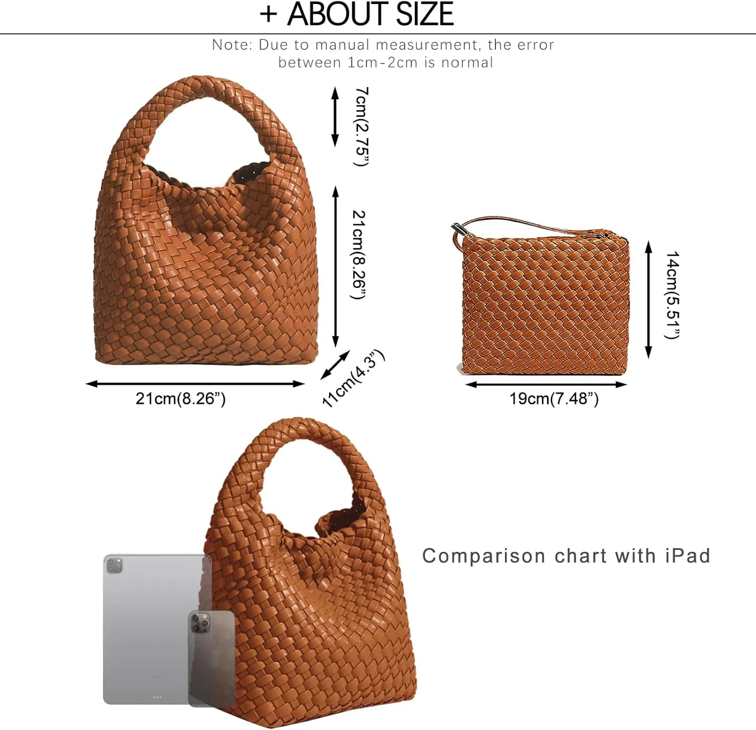 Small Woven Bags for Women Cute Hobo Tote Woven Handbag Mini Clutch Purse vegan leather Crossbody bags Shoulder Handmade Bag